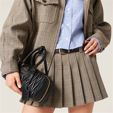 Tobacco Prince Of Wales Check Skirt 